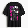 Cotton Round Neck Anime Oversized Tshirt
