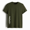 Cotton Round Neck Printed Code Drop Tshirt