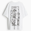 Cotton Round Neck Oversized Garfield Tshirt