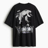 Cotton Round Neck Venom Oversized Tshirt