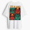 Cotton Round Neck Oversize Type Of Game Tshirt