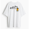 Cotton Round Neck Phases Oversized Tshirt