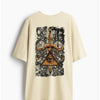 Cotton Round Neck Oversized Vintage All Seeing Eye Tshirt