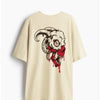 Cotton Round Neck Goat Sucker Oversized Tshirt