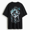 Cotton Round Neck Red Eye Fish Oversized Tshirt