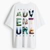 Cotton Round Neck Oversize Adventure Tshirt