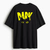 Cotton Round Neck Oversized Dark Tshirt
