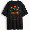 Cotton Round Neck Oversize Solar Dreamer Tshirt