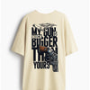Cotton Round Neck Bigger Gun Oversized Tshirt