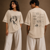 Cotton Round Neck Oversized Breathe Again Tshirt