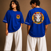Cotton Round Neck Oversized Blossom Fox Tshirt