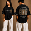 Cotton Round Neck Oversized Expectation Tshirt