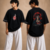 Cotton Round Neck Akatsuki Flame Oversized Tshirt