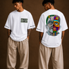Cotton Round Neck Oversize Split Mind Tshirt