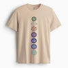 Cotton Round Neck Printed Chakra Flow Tshirt