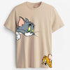 Cotton Round Neck Printed Tom & Jerry Tshirt