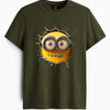 Cotton Round Neck Printed Minion Tshirt