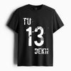 Cotton Round Neck Tu Tera Dekh Printed Tshirt