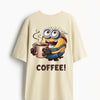 Cotton Round Neck Minion Morning Oversized Tshirt