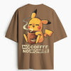 Cotton Round Neck Sleepachu Oversize Tshirt