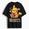 Cotton Round Neck Oversize Sleepachu Tshirt
