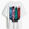 Cotton Round Neck Oversize CTRL Cycle Tshirt