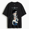 Cotton Round Neck Oversize Silent Wave Tshirt