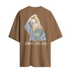 Cotton Round Neck Oversize Always Cool Girl Tshirt