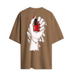 Cotton Round Neck Oversize Bloody Chic Tshirt