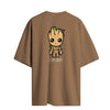 Cotton Round Neck Oversize Groot Tshirt