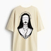 Cotton Round Neck Silent Confession Oversized Tshirt
