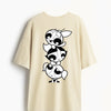 Cotton Round Neck Oversized Power Girls Tshirt