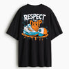 Cotton Round Neck Respect The Drip Oversized Tshirt