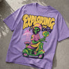 Cotton Round Neck Printed Exploring Tshirt