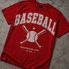 Cotton Round Neck Printed baseball Tshirt