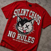 Cotton Round Neck Printed Silent Chaos Tshirt