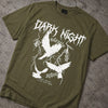 Cotton Round Neck Printed Dark Night Tshirt