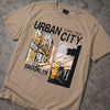 Cotton Round Neck Urban city Printed Tshirt