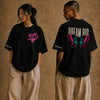 Cotton Round Neck Dream Big Oversized Tshirt