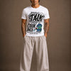 Cotton Round Neck Talk Doesn't Cook Rice Printed Tshirt