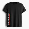 Cotton Round Neck Printed Streaks Tshirt