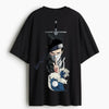 Cotton Round Neck Oversize Silent Wave Tshirt