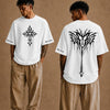 Cotton Round Neck Dark Relic Oversized Tshirt