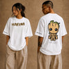 Cotton Round Neck Oversize Groot Tshirt