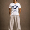 Cotton Round Neck Printed Street Board Tshirt