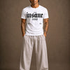Cotton Round Neck Printed Insane Tshirt