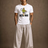 Cotton Round Neck Printed Nest Rider Tshirt