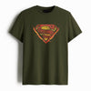 Cotton Round Neck Printed Superman Tshirt