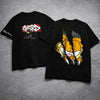 Cotton Round Neck Oversized Yellow Tiger Tshirt