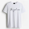 Cotton Round Neck Printed This Girl Can Tshirt